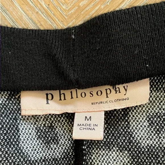 Philosophy Black & White Cat Print Full Skirt - Picture 5 of 7